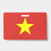 Badge Insigne de nom avec le drapeau du Vietnam (Arrière)