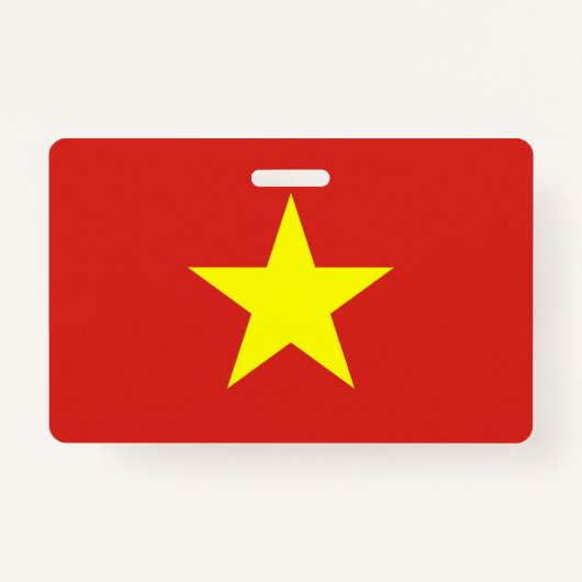 Badge Insigne de nom avec le drapeau du Vietnam (Devant)