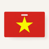 Badge Insigne de nom avec le drapeau du Vietnam (Dos)