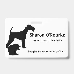 Badge Insigne de nom de chien et de chat