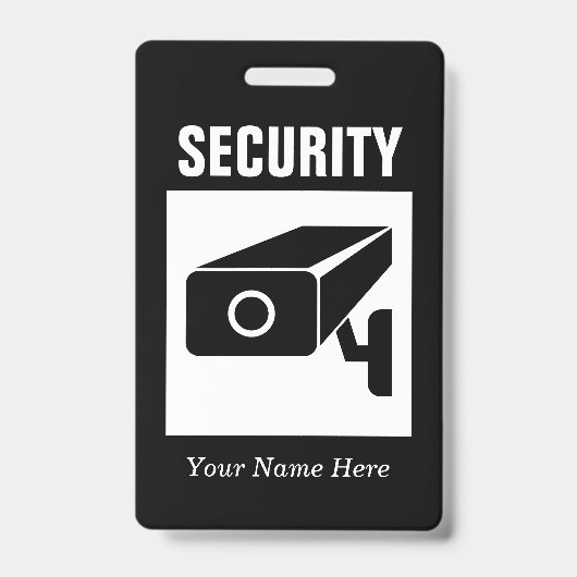 Badge Insigne de nom de la société de sécurité avec logo (Avant)