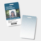 Badge Insigne de nom de l'employé| Logo et couleur perso (Avant & arrière)