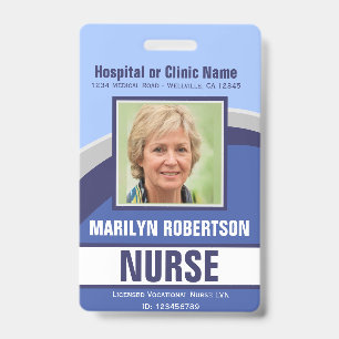 Badge Insigne de nom de l'hôpital ou de la clinique Mé