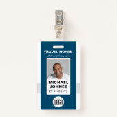 Badge insigne de nom de l'infirmière (Devant avec clip)