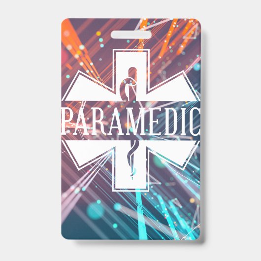Badge Insigne de nom de technicien ambulancier paramédic (Avant)
