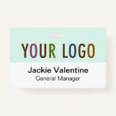 Badge Insigne de nom en plastique dur personnalisé avec (Dos)