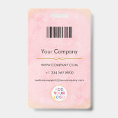 Badge Insigne de nom photo de l'employé personnalisé ave (Arrière)