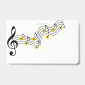 Badge insigne de notes de musique (Avant)