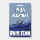 Badge Insigne de nouveauté de l'équipe de natation (Dos)