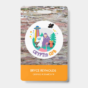 Badge Insigne de partie du chercheur cryptique