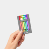 Badge Insigne de passe Rainbow Crayon Hall (Manuel / portable)