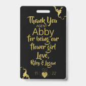 Badge insigne de patrouille de la fleur (Arrière)