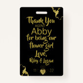 Badge insigne de patrouille de la fleur (Dos)