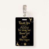 Badge insigne de patrouille de la fleur (Dos avec clip)