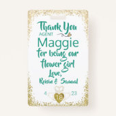 Badge insigne de patrouille de la fleur (Dos)