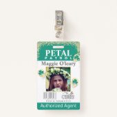 Badge insigne de patrouille de la fleur (Devant avec clip)