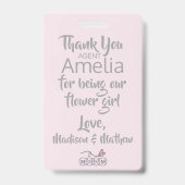 Badge insigne de patrouille de la fleur (Back)