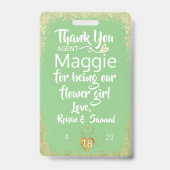 Badge insigne de patrouille de la fleur (Arrière)