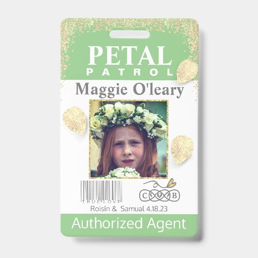 Badge insigne de patrouille de la fleur (Avant)