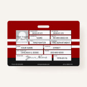 Badge Insigne de pompier (Dos)