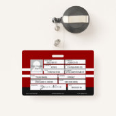 Badge Insigne de pompier (Back with Retractable)