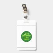 Badge Insigne de portrait simple employé/employé (Back with Clip)