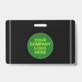 Badge Insigne de portrait simple et de base employé/empl (Back)