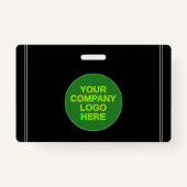 Badge Insigne de portrait simple et de base employé/empl (Dos)