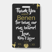 Badge Insigne de sécurité de l'anneau (Back)