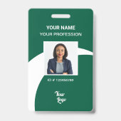 Badge Insigne de sécurité de l'ID photo de l'employé de (Avant)