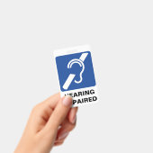 Badge Insigne de support pour malentendants (Manuel / portable)