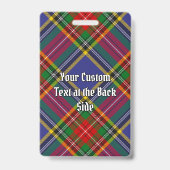 Badge Insigne de tartan Clan MacBeth (Arrière)