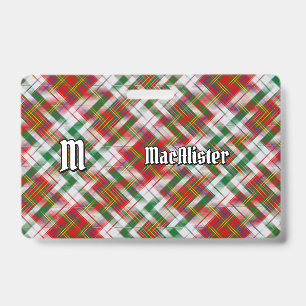 Badge Insigne de tartan de la robe du clan MacAlister