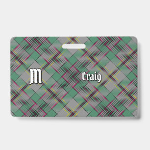 Badge Insigne de tartan du clan Craig