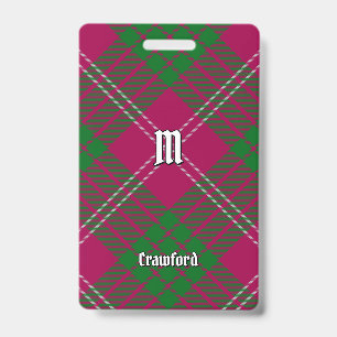 Badge Insigne de tartan du clan Crawford