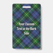 Badge Insigne de tartan du clan Gordon (Arrière)