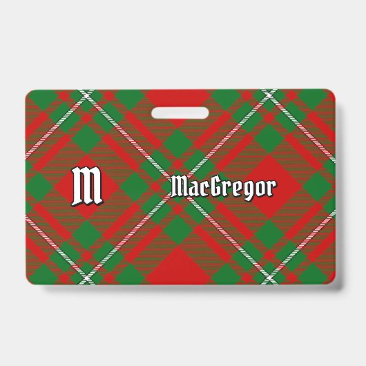 Badge Insigne de tartan du clan Gregor (Avant)