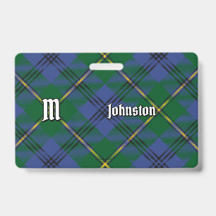 Badge Insigne de tartan du clan Johnston