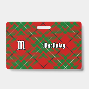Badge Insigne de tartan du clan MacAulay