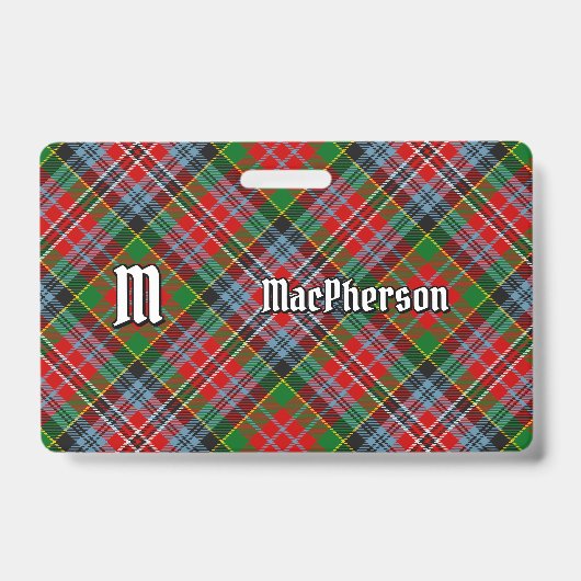 Badge Insigne de tartan du clan MacPherson (Avant)