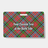 Badge Insigne de tartan du clan MacPherson (Arrière)