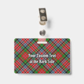 Badge Insigne de tartan du clan MacPherson (Arrière avec clip)