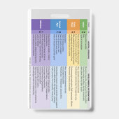 Badge Insigne de vie d'enfant (vertical) (Dos)