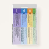 Badge Insigne de vie d'enfant (vertical) (Dos)