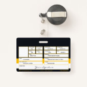 Badge Insigne d'entreprise (Back with Retractable)