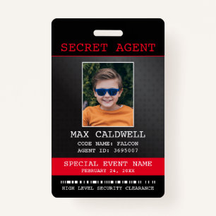 Badge Insigne d'espionnage de l'agent secret
