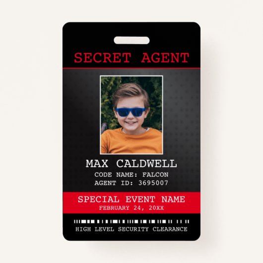 Badge Insigne d'espionnage de l'agent secret (Devant)