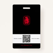 Badge Insigne d'espionnage de l'agent secret (Dos)