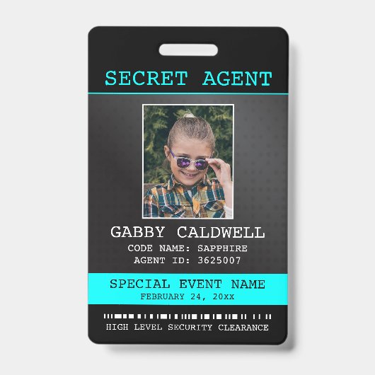 Badge Insigne d'espionnage de l'agent secret (Avant)