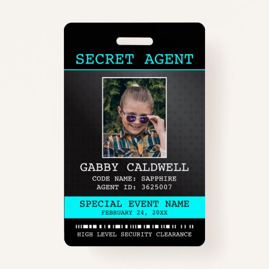 Badge Insigne d'espionnage de l'agent secret (Devant)